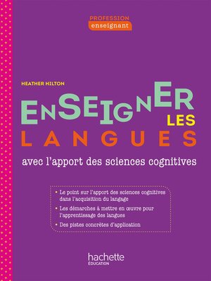 cover image of Profession enseignant--Enseigner les langues avec l'apport des sciences cognitives